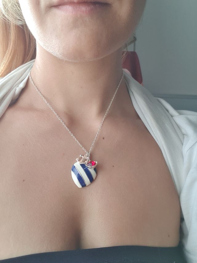 Collana cuore ancora Avon 3 ciondoli