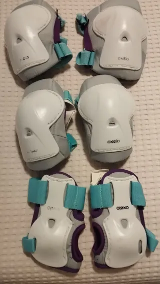Patines+ de codera y rodilla. Opción con casco
