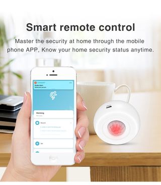 Sensor Detetor Movimento Tuya Wi-Fi PIR Sem Fios