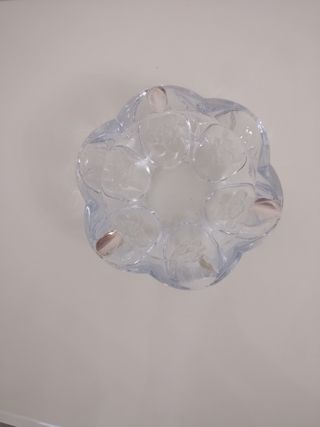 CENICERO CRISTAL Y PLATA