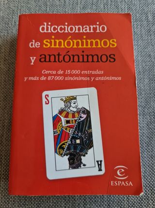 Diccionario de sinónimos y antónimos. Espasa