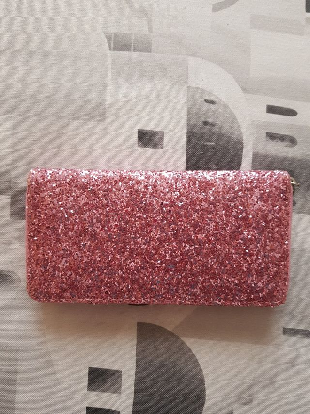 Portafoglio donna di strass rosa