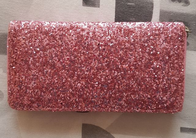 Portafoglio donna di strass rosa