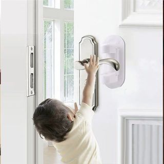 Tranca de Porta Segurança Fechadura Trava Adesiva