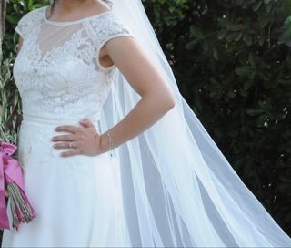 Vestido y velo novia