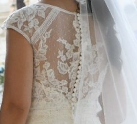 Vestido y velo novia