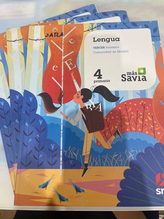 libros de lengua, cuarto de primaria editorial SM