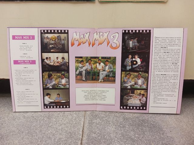 Vinilo MAX MIX 3 años 80 el tercer megamix español