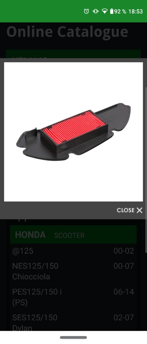 Filtro Aire Honda SH-125