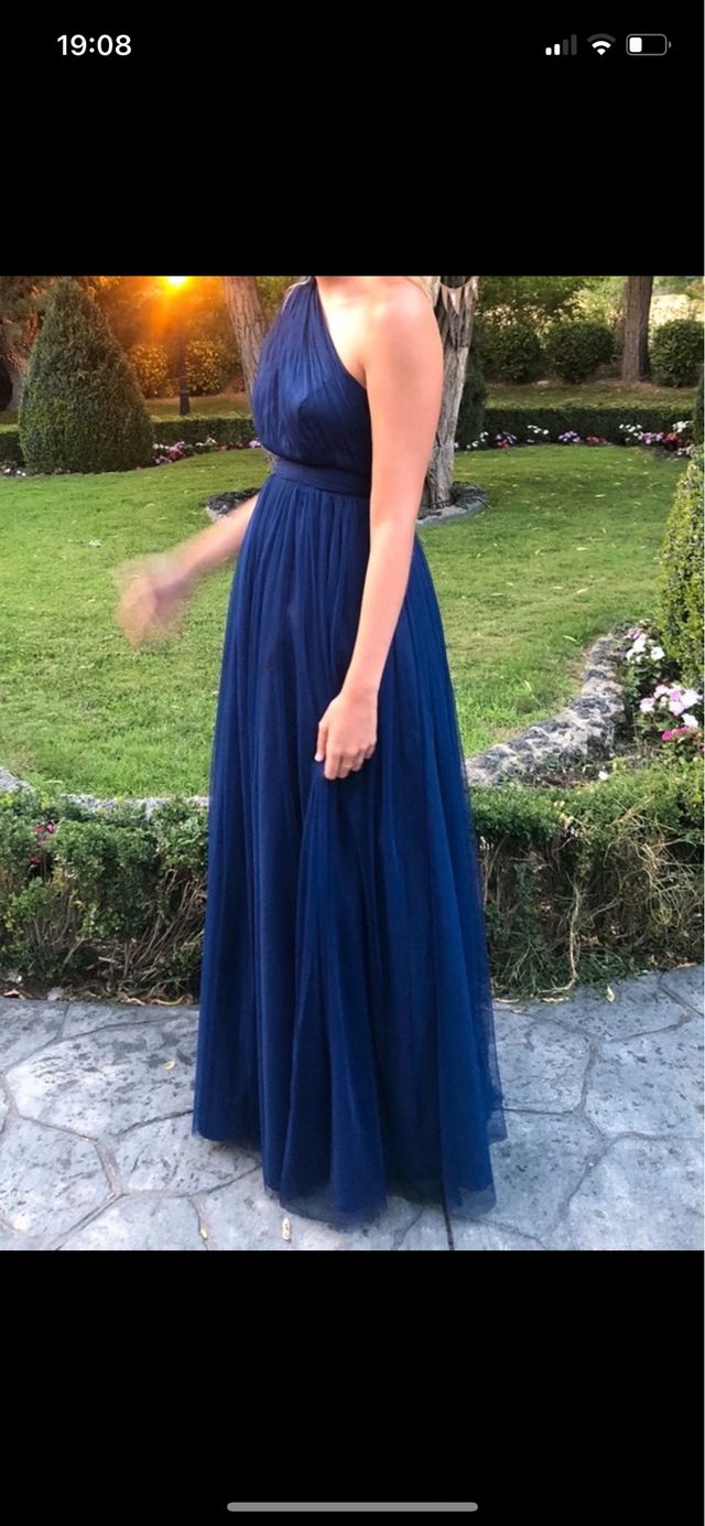 vestido invitada azul ASOS