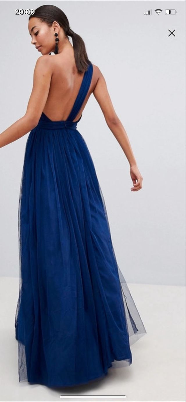 vestido invitada azul ASOS