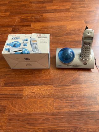 telefono inalambrico diseño globo de mensajes LED