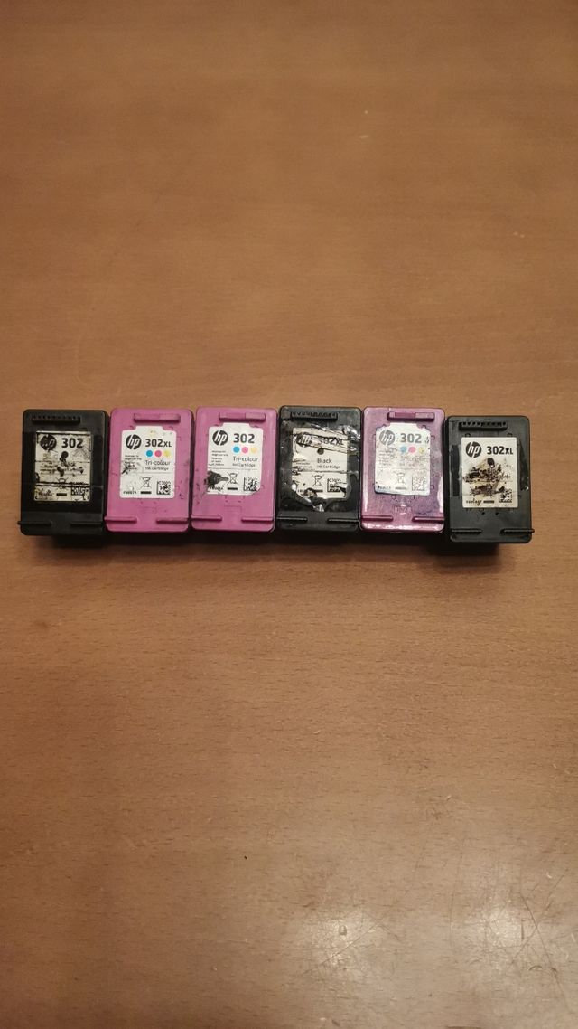 Cartuchos vacíos hp 302