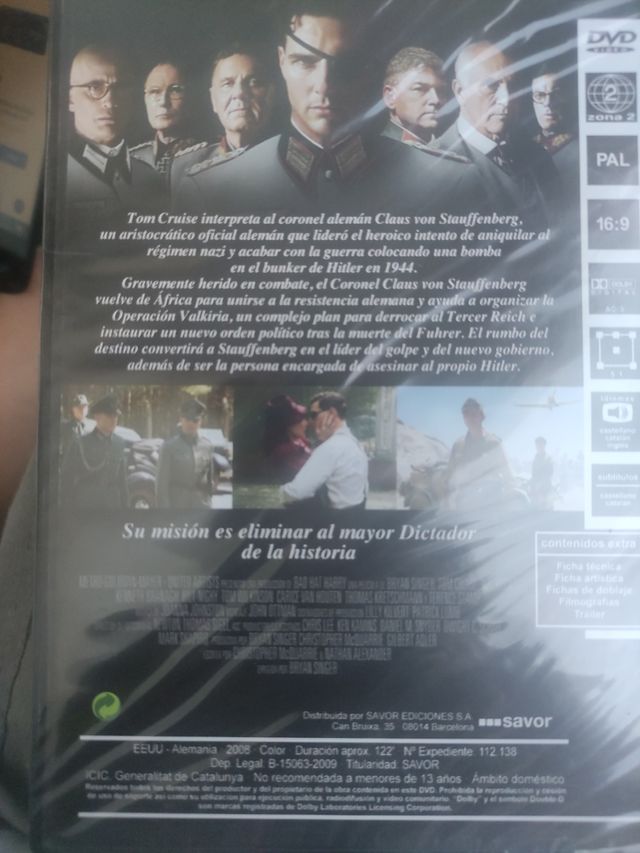 Valkiria DVD precintado 