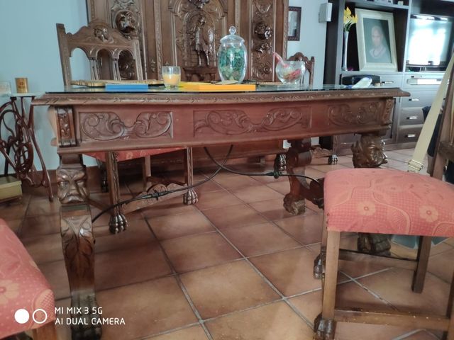 Scrivania antica completa