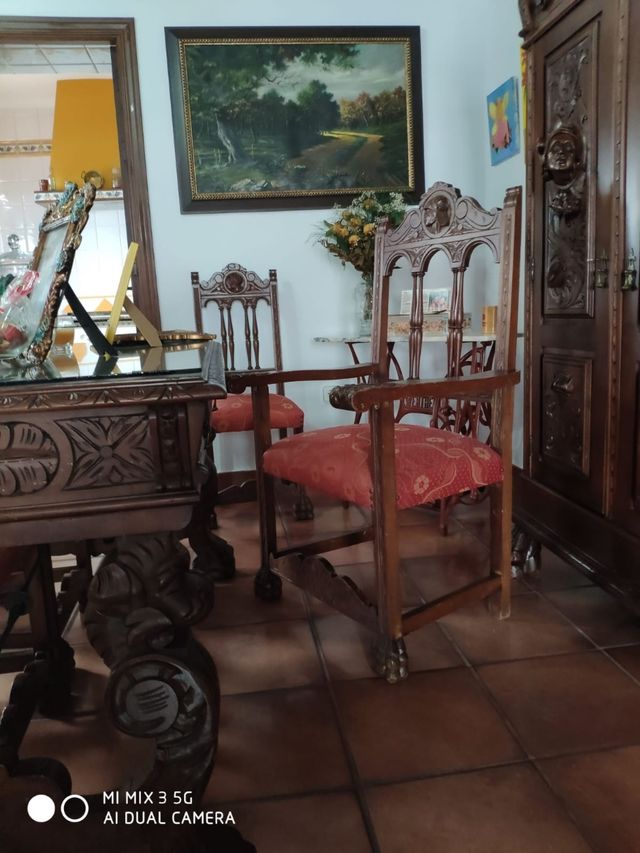 Scrivania antica completa