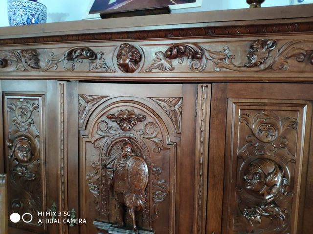 Scrivania antica completa