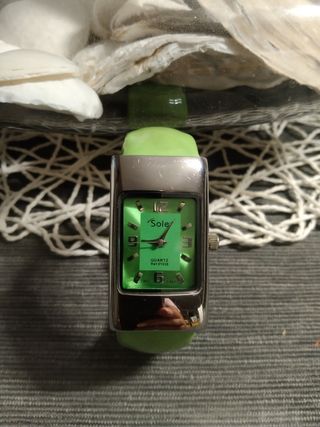 Reloj vintaje mujer color verde 