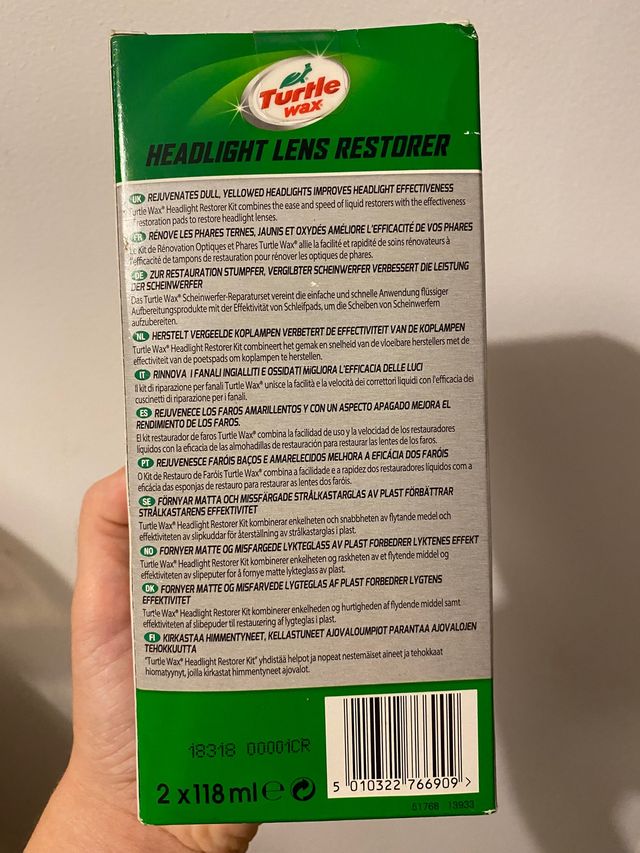 kit restaurador faros brillo