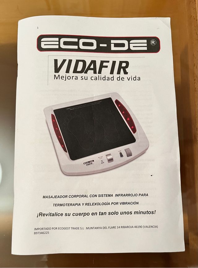 Masajeador para termoterapia y reflexologia