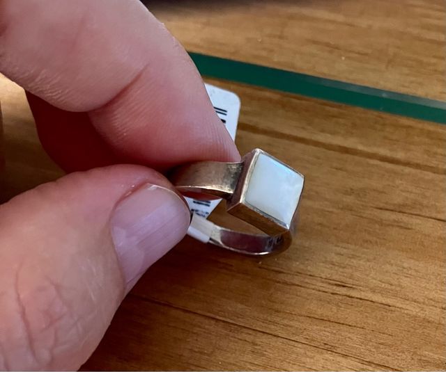 Anillo de plata y nacar POSEIDON