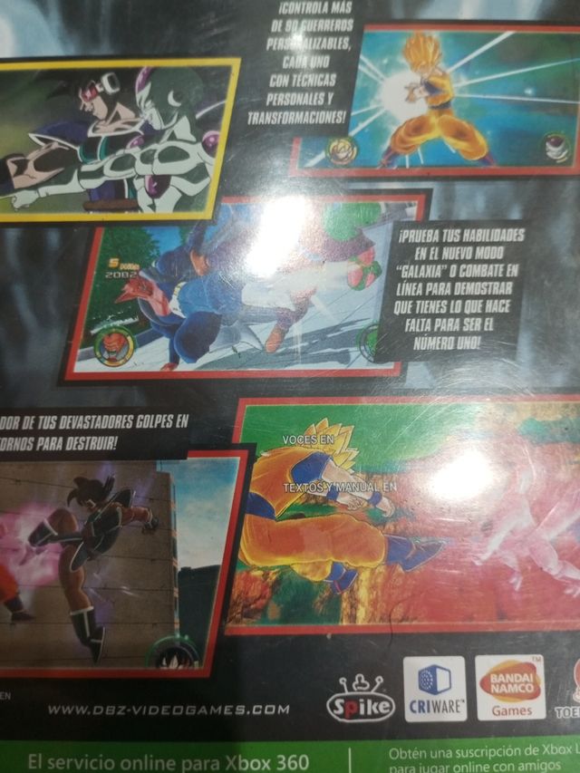 Pack de dragón ball de Xbox 360