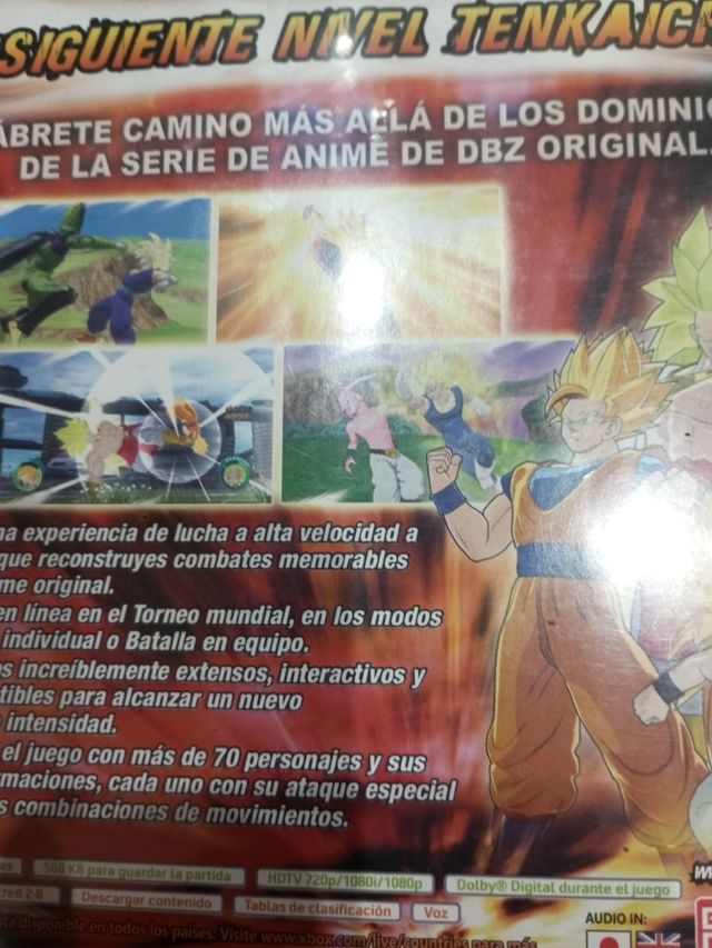 Pack de dragón ball de Xbox 360