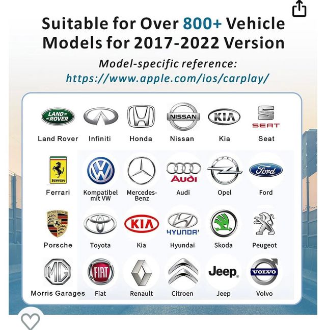 adaptador inalambrico CarPlay (woibugee)