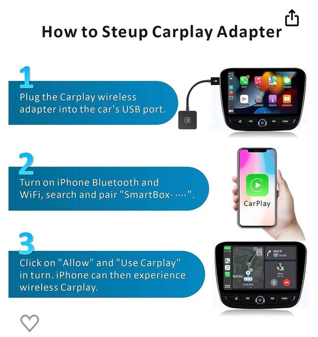 adaptador inalambrico CarPlay (woibugee)