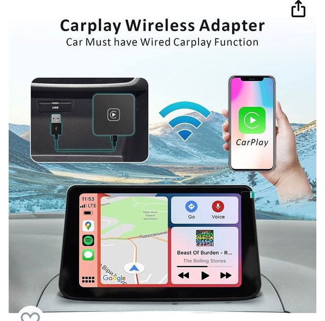 adaptador inalambrico CarPlay (woibugee)