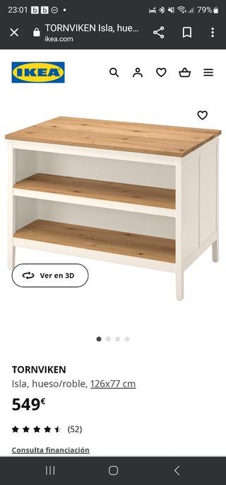 Isola cucina Tornviken Ikea