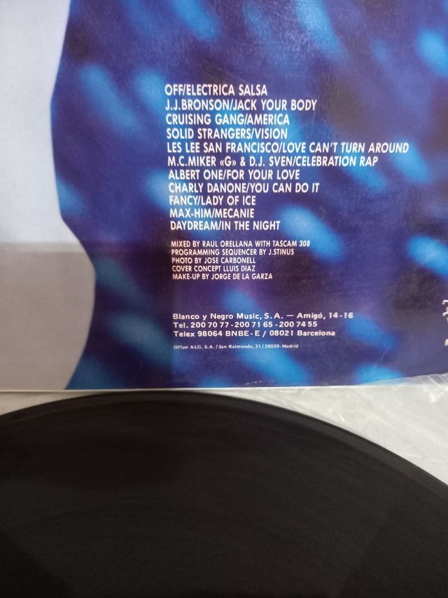 Raúl Mix - Recopilatorio Italo-Disco Gatefold 1987
