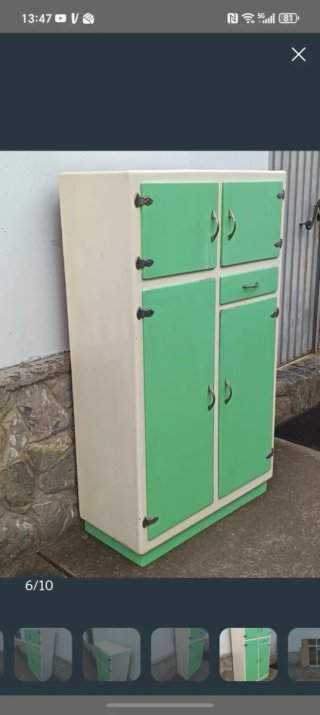 Alacena chinero vintage original de madera