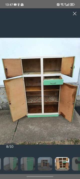 Alacena chinero vintage original de madera