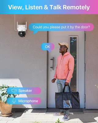 Cámara de Vigilancia WiFi Exterior con 360° Pan