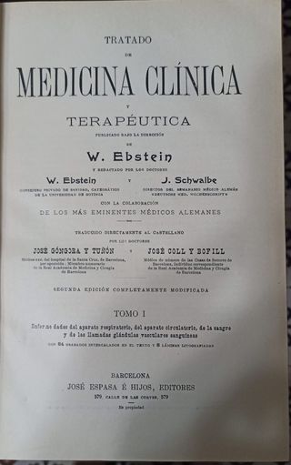 TRATADO DE MEDICINA CLIÍNICA Y TERAPEUTICA. (01)