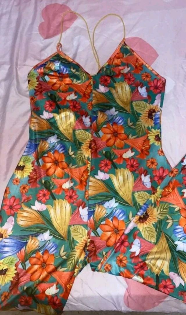 Mono espalda cruzada estampado