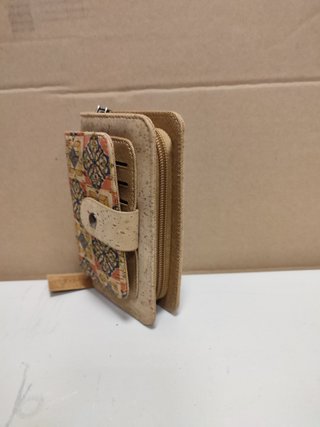 Cartera corcho dos compartimentos