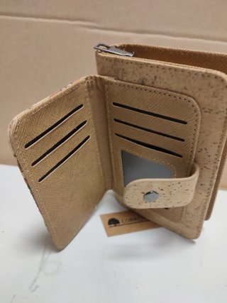Cartera corcho dos compartimentos