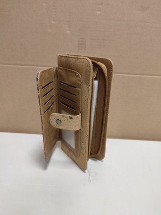 Cartera corcho dos compartimentos