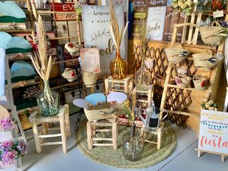 Decoración para bodas córner bienvenida invitados