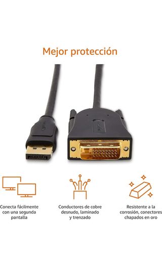Amazon Basics - Cable de DisplayPort a DVI