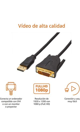 Amazon Basics - Cable de DisplayPort a DVI