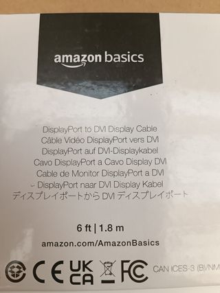 Amazon Basics - Cable de DisplayPort a DVI