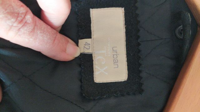 Chaquetón Ante PIEL azul marino cruzado