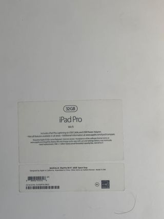 Apple Ipad Pro 12.9 A1584 en caja