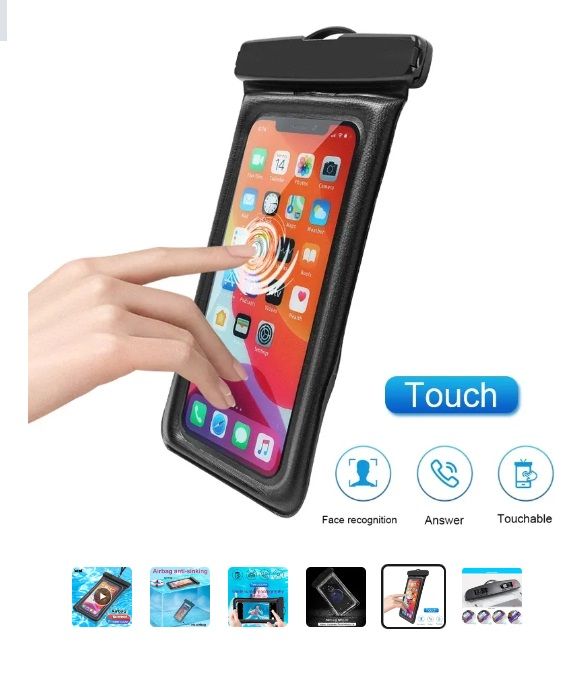 Funda de teléfono impermeable universal IP68 ROSA