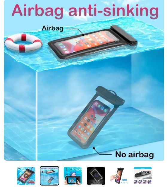 Funda de teléfono impermeable universal IP68 LILA