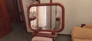 Espejo de baño marco madera