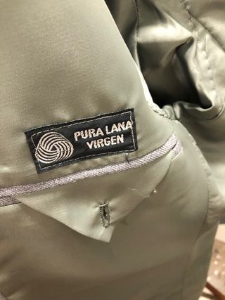 Traje gris Lamberman de lana pura con chaleco